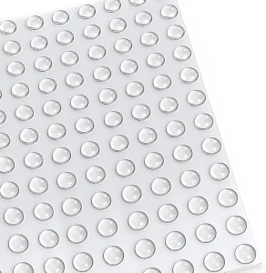 Custom Clear Adhesive Silicone Rubber Foot Pads with Dot Design