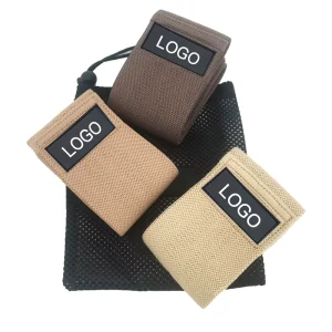 Custom Color Nude Cream Brown Sport Resistance Hip Circle Fitness Elastic Bands Set of Booty Bands for Fitness Exercise