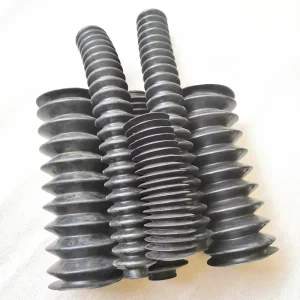 Custom Compression Rubber Bellow Molded Accordion Dust Bellow EPDM UV Flexible Corrugated Silicone Rubber Bellows