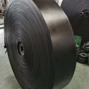 Custom Cut Chevron Profiled Ribbed Design Rubber Conveyor Belt Available with Cutting Service