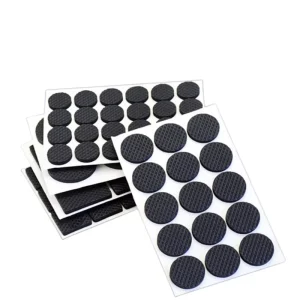 Custom Die-Cut Soft Heat-Resistant Adhesive Silicone Rubber Foot Pads