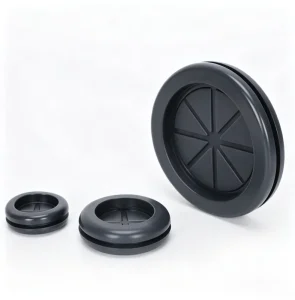 Custom Double Sided Round Rubber Grommet Flexible Rubber Hole Plug for Cable Protection and Sealing
