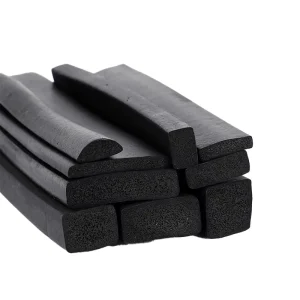 Custom EPDM Foamed Rubber Board Sheet Wear resisting Electric Cabinet Anti collision Rubber Square Bar EPDM Seal Strip