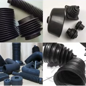 Custom EPDM Molded Bellows Flexible Shock Absorber Rubber Bellows for Automotive