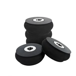 Custom EPDM NBR Silicone PU Rubber Coated Roller Driving Driven Wheel R U Type