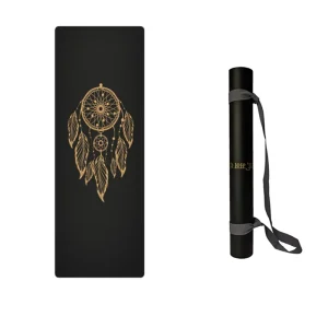 Custom Eco Friendly Fitness Custom Printed Personalnized Design Anti slip Natural PU Rubber Yoga Mat