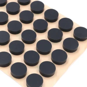 Custom Eco friendly Adhesive Ultra Thin Anti Slip Silicone EPDM Rubber Multi Color Foot Pads Cutting Service Chair Desk Table