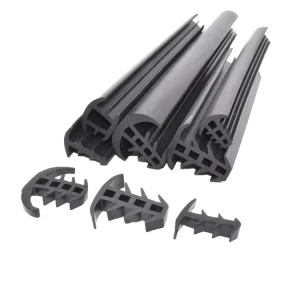Custom Extruded T-Shape EPDM Rubber Solar Panel Sealing Strip Durable PV Seam Gasket