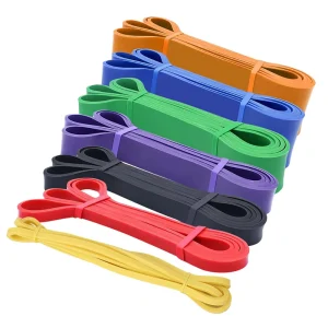 Custom Fitness Workout Equipment Training Elastic Rubber Band for Gym Yoga Exercise Fitness Resistance Bands