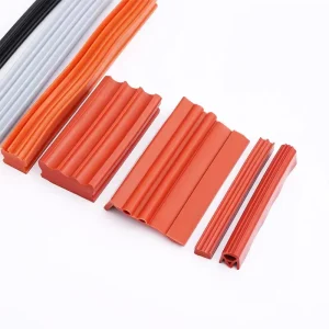 Custom Flexible Silicone Rubber Extrusion Profile Seal Strip for Doors and Windows, Waterproof