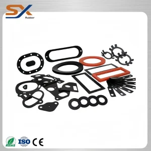 Custom Heat Resistant Black 70 Shore A Non-standard Rubber Gaskets for Industrial Machinery Sealing