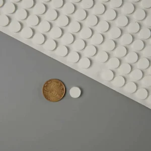 Custom Heat-Resistant Milky White Silicone Rubber Pads for Chairs and Furniture