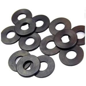 Custom Heat Resistant NBR Silicone FKM EPDM PTFE Round Rubber Washer Flat Gasket 1mm 8mm Thickness for All Industries