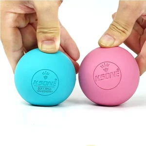 Custom High Bouncing Natural Rubber Lacrosse Ball Yoga Fitness Self Massage Ball 145g 2.5inches