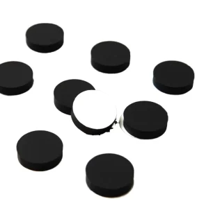 Custom High-Density Circular Silicone Rubber Feet Pads with Self-Adhesive Backing