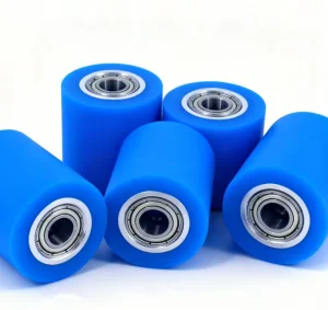 Custom High Precision Silicone Polyurethane Coated Wear Resistant Rubber Wheels Rollers Cutting Service 60 95 Shore Hardness