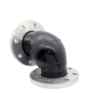Custom High Pressure Waterproof Flexible Elastic Bellows Expansion Flange Rubber Joint Zinc Plated Surface Forged Q235