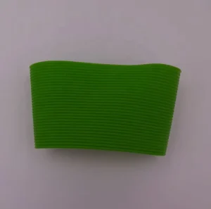 Custom High Quality Heat Resistant Green Food Grade Silicone Rubber Sleeve with CE Certification and Anti Skidding for Cups