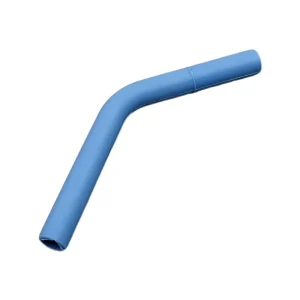 Custom High Temp Resistant Silicone Elbow Tube Factory Flexible Blue Silicone Rubber Hose Bent Protective Sleeve