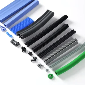 Custom High Temperature Extruded Flexible Silicone EPDM Rubber Sealing Strip Door Window Glazing Gasket