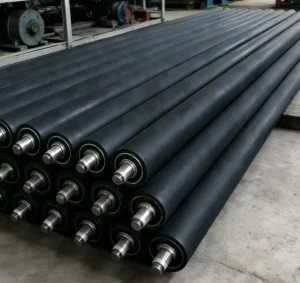 Custom Hypalon FKM Rubber Roller for Glass Etching Process