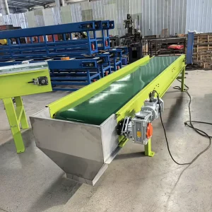 Custom Industrial Belt Conveyor for Fertilizer and Feed Pellet Packaging Production Lines