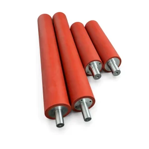Custom Industrial PU and EPDM Rubber-Coated Roller, Strong Acid and Alkali-Resistant Silicone Rubber Roller