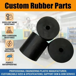 Custom Industrial Rubber Shock Absorber Pads Elasticity Anti Vibration Buffer Mats for Motors & Generators