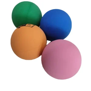 Custom Logo 60mm Hollow High Bounce Pure Rubber Squash Balls in Red Yellow Blue Green Orange Black White Purple March Expo