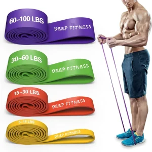 Custom Logo Adjustable Weighted Arm Bands Waterproof Fitness Pull up Resistance Bands for Body Workout