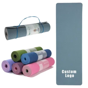 Custom Logo Customized Color 6mm Private Label Non Slip Premium Professional TPE Yoga Mat