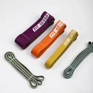 Custom Logo Fitness Elastic Rubber Bands Workout Equipment Training Exercise Gym Resistance Bands