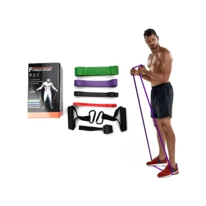 Custom Logo Fitness Gum Workout Equipment Training Elastic Rubber Band for Expander Gym Yoga Exercise Fitness Resistance Bands