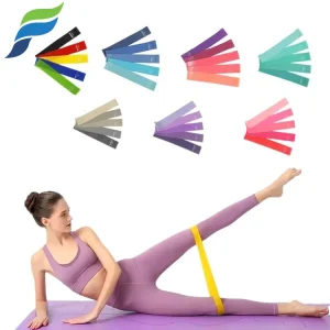 Custom Logo High Quality Latex Elastic Rubber Gym Home Fitness Workout Loops Bands Resistance