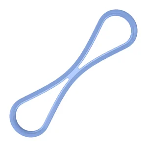 Custom Logo Home Fitness Training Washable Resistance Band Figure 8 Silicone Resistance Band Fitness Tension Band