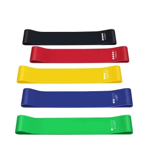 Custom Logo Home Fitness Yoga Resistant Band Mini Pulling up Loop Fitness Band Pilates Rubber Elastic Training Band for Gym