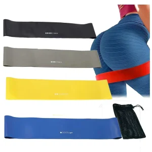 Custom Logo Latex Loop Fitness Gym Yoga Exercise Resistance Bands Elastic Workout Equipment Rubber Suit Band Expander Yoga