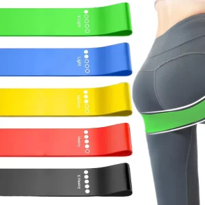 Custom Logo Natural Latex Mini Loop Resistance Band Set Yoga Pilates Glute Hip Training Fitness Booty Bands OEM