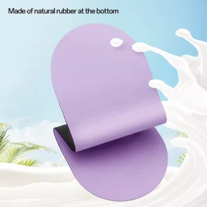 Custom Logo PU Natural Rubber Yoga Mat Eco Friendly Oval Shape Non Slip Waterproof 5mm Thickness