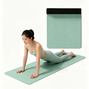 Custom Logo PU Rubber Yoga Mat Anti Slip Sweatproof Fitness Mat for Home Gym Pilates Workout