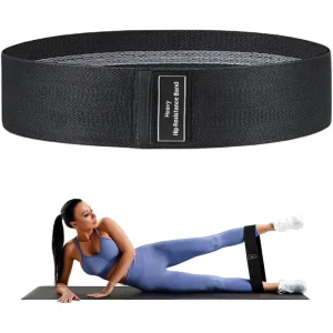 Custom Logo Print Polyester Fabric Loop Heavy duty Resistance Band Training Equipment for Hip Fitness Exercise