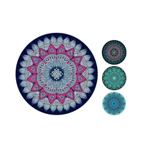 Custom Logo Printed Home Suede Natural Rubber 3-6mm Thick Anti Slip Meditation Yoga Mat (60cm/140cm) Universal Use