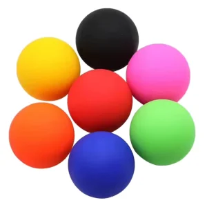 Custom Logo Silicone Lacrosse Massage Ball Professional Myofascial Release Ball for Yoga Fitness Full Body Muscle Training
