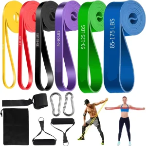 Custom Logo TPE Loop Resistance Bands Fitness Gum Workout Equipment for Gym Yoga Exercise Elastic Training TPE Exercise Bands