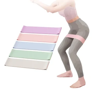 Custom Logo Workout Resistance Bands Elastic Loop Fitness Silicone Yoga Exercise Bands