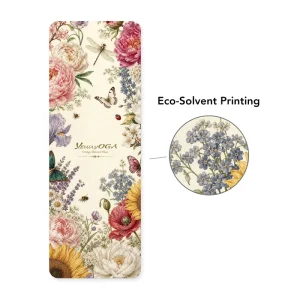 Custom Logo Yoga Pilates Mat Eco Solvent Digital Printing Full Surface PU Natural Rubber Fitness Accessories