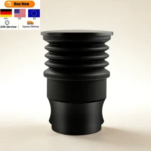 Custom Manual Coffee Grinder Blow Hopper Silica Gel Metal Single Dose Bellows Black