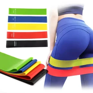 Custom Mini Loop Fitness Bands Elastic Latex Resistance Bands for Yoga Durable and Flexible Rubber Bands for Exercise