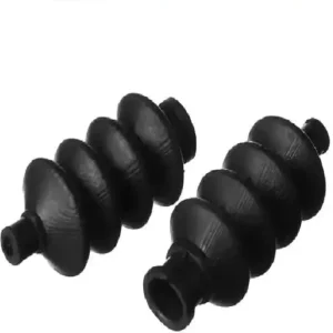 Custom Molded Black Rubber Bellow Dustproof Rubber Sleeve Accordion Rubber Bellows for CNC Machine Tools