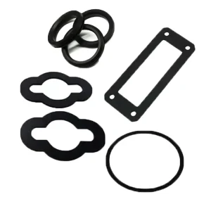 Custom Molded EPDM Silicone Rubber Gasket Seal 30~90 Shore Hardness Black RoHS REACH Certified
